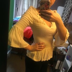 NWOT Free people smocked top